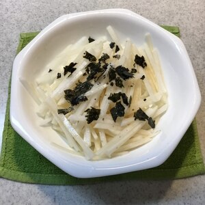 簡単♪おつまみ♪海苔とラー油とぽん酢大根サラダ